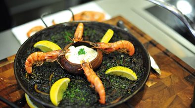 Squid and Shrimp Fideuà with Allioli Recipe