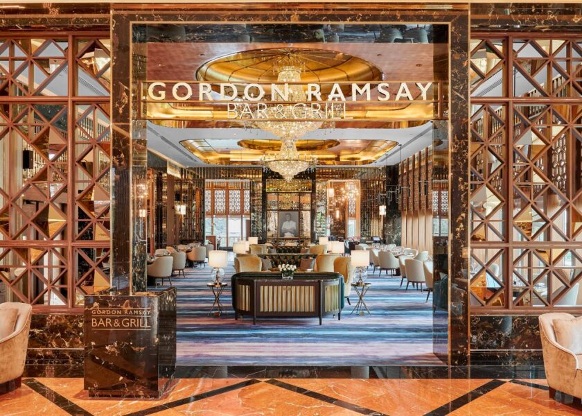 Gordon Ramsay Bar _ Grill main entrance_