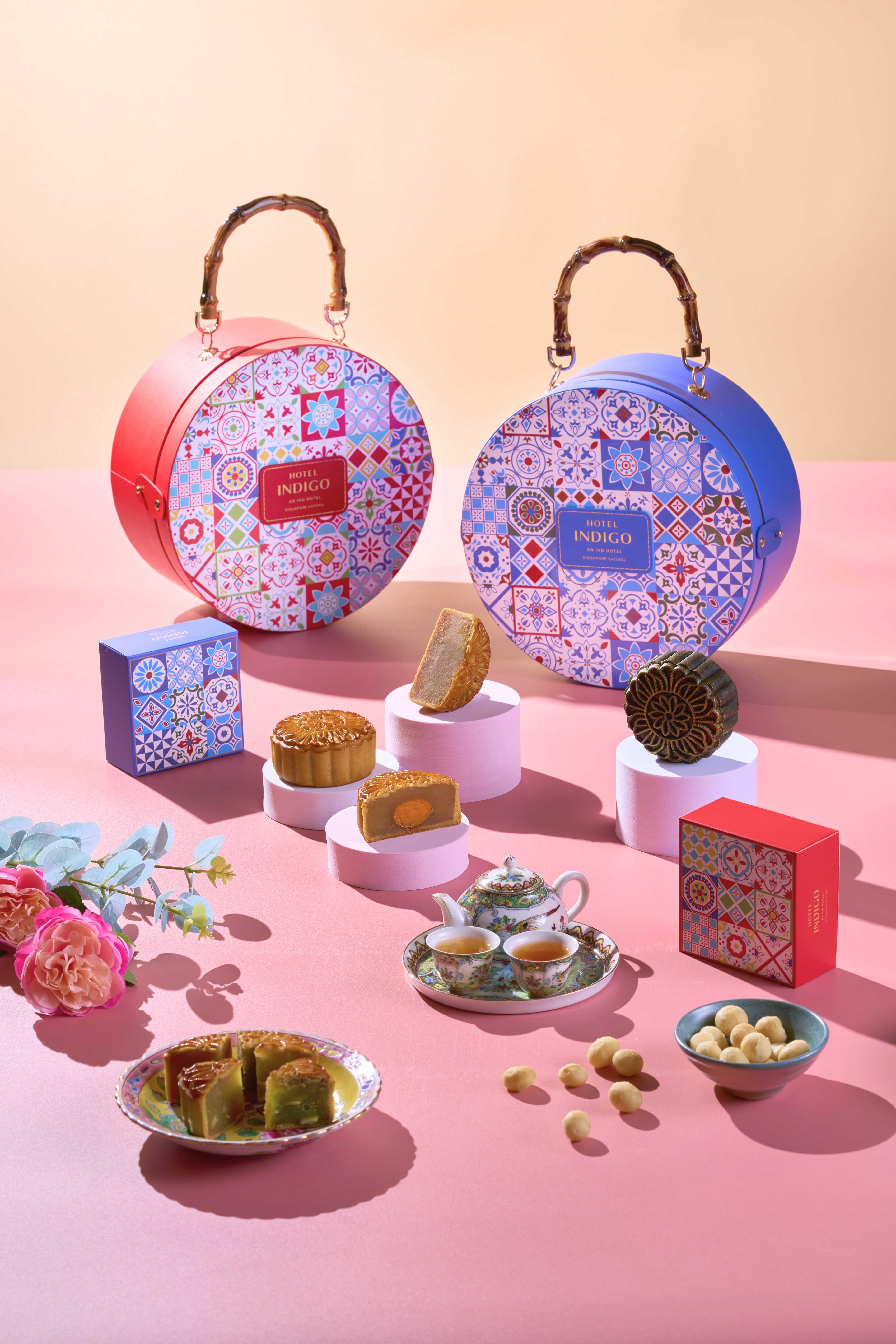 Hotel Indigo Singapore Katong's 2024 mooncake collection honours the peranakan tradition.