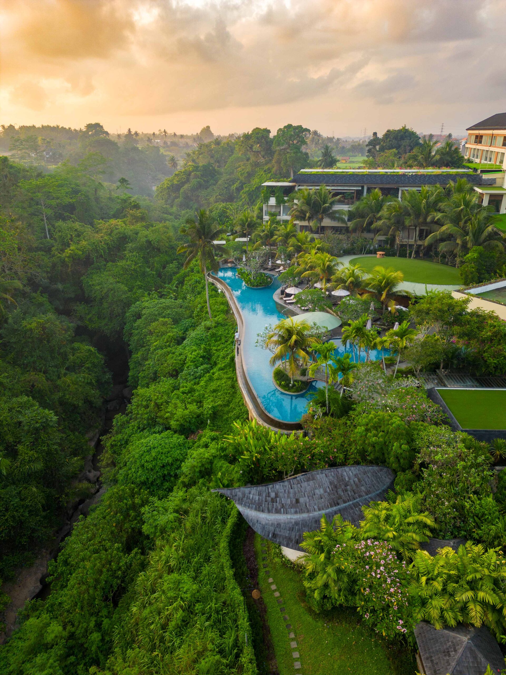 The Westin Resort & Spa Ubud, Bali is nestled in the town's majestic landscape.