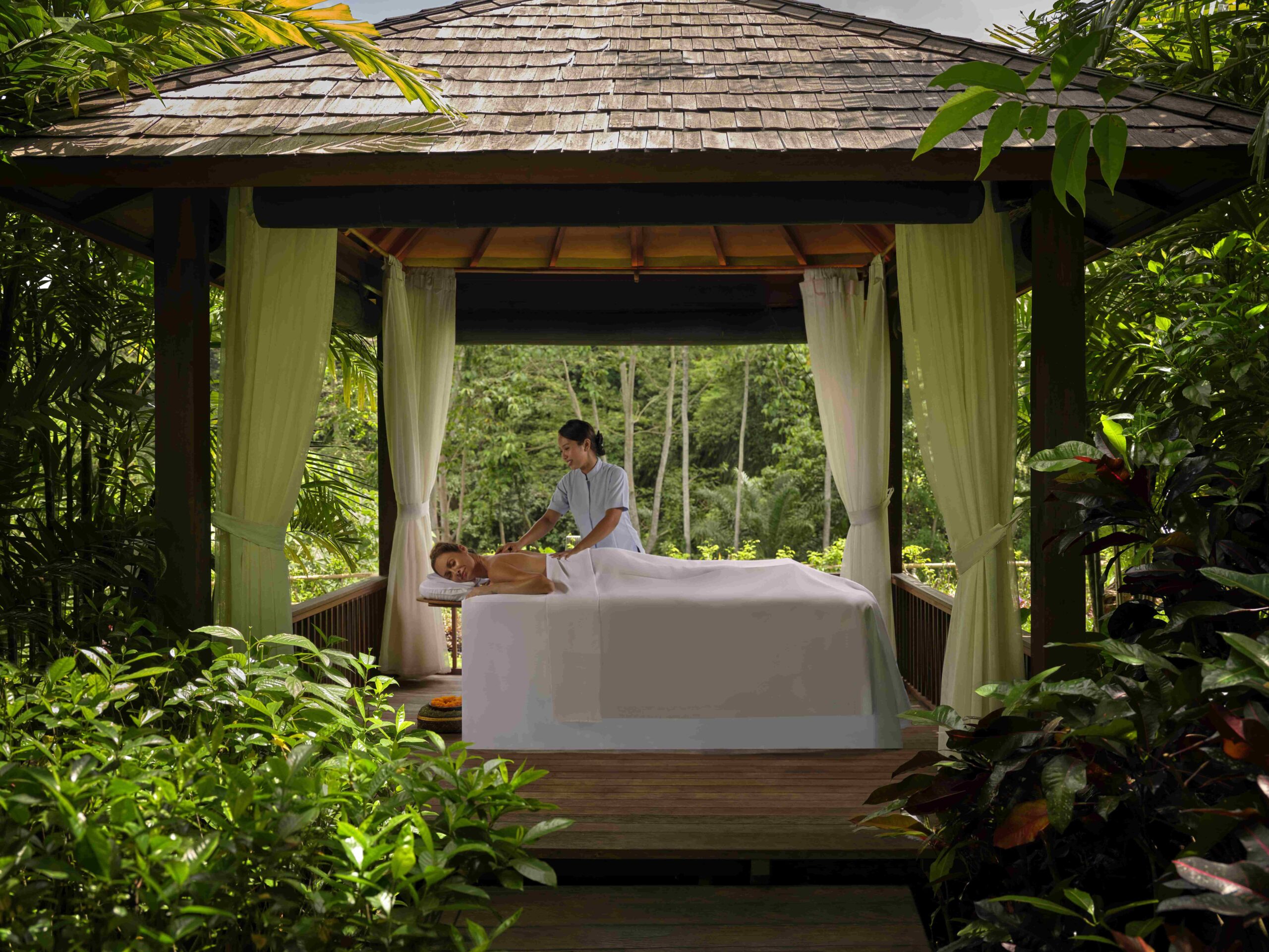 At the Westin Ubud Resort and Spa Bali, traditional massage is complemented with chakra reading and sound healing sessions.