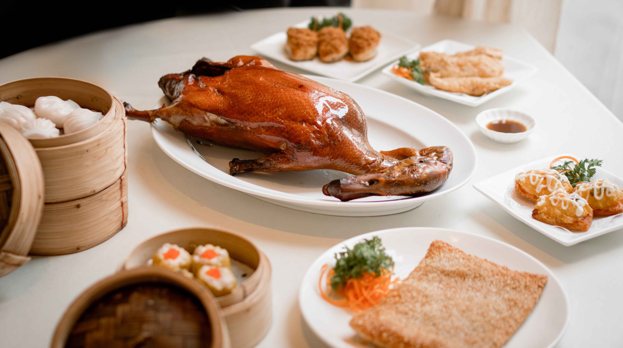 Asia Grand's signature roasted duck dish