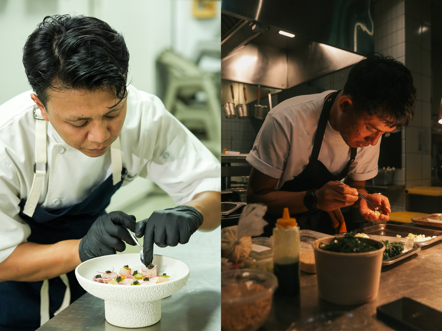 Chefs Raviel Sidik and Lucky Lukman 