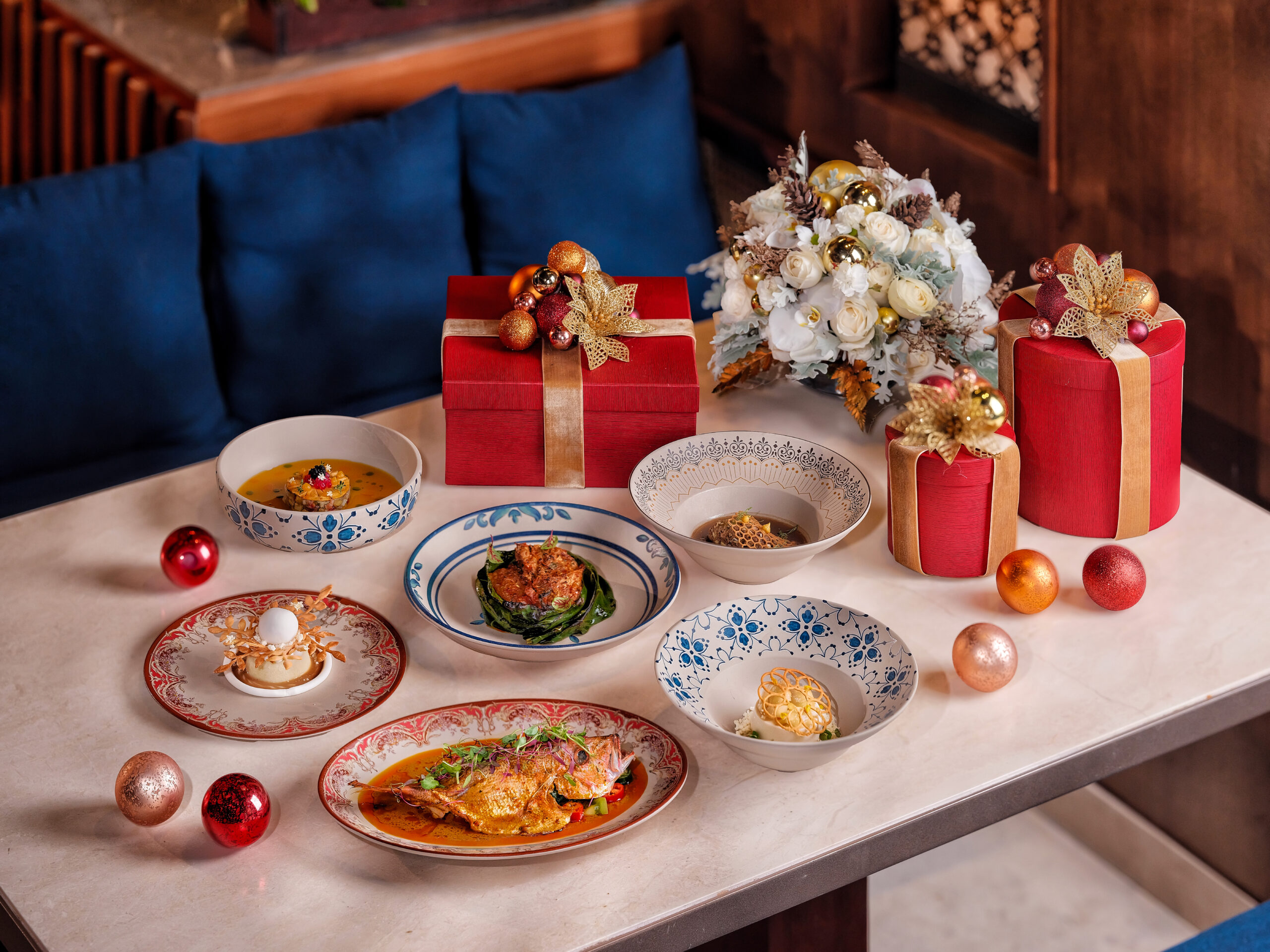 Festive feast at Bali Beach Hotel's roso restaurant