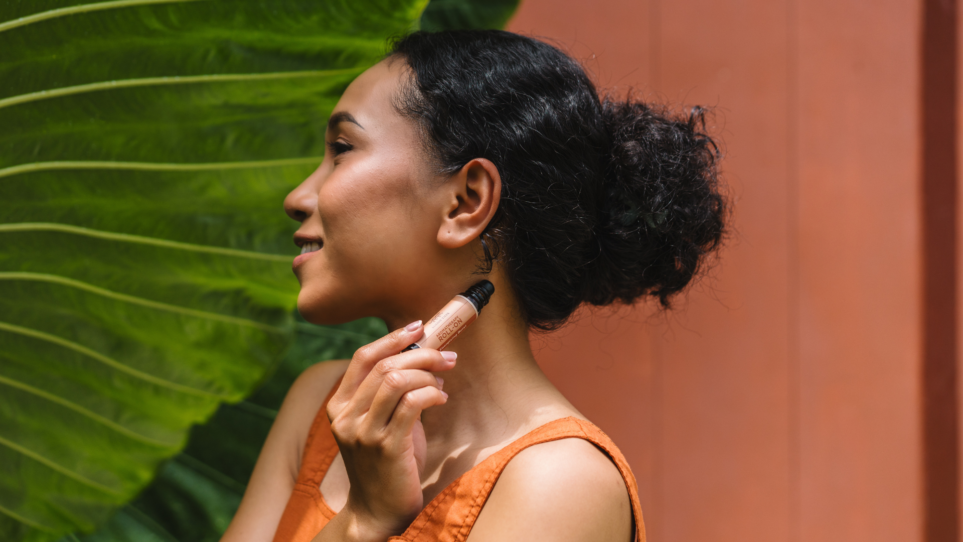 Usage of essential oil roll-on