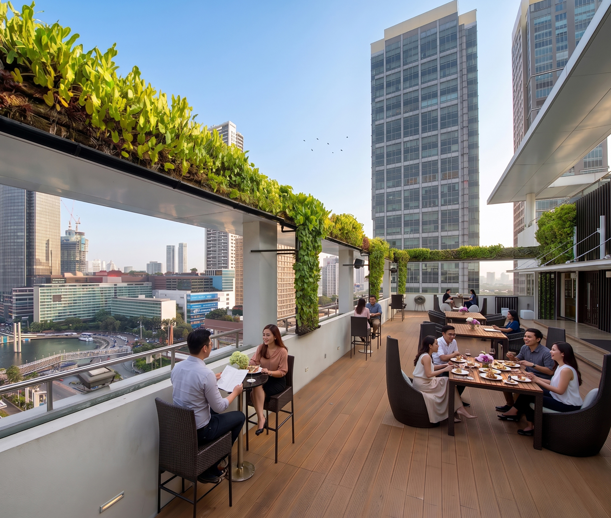 UNA A Bar Above Sunday Skyline brunch Pullman Jakarta Bundaran HI