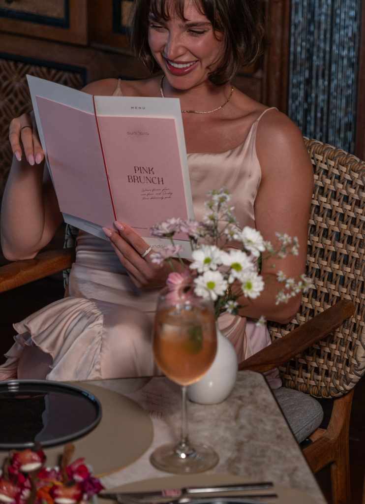pink brunch at sundara